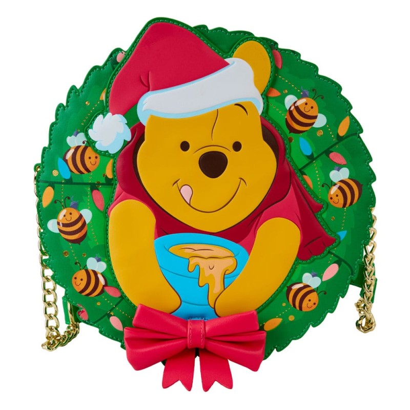 Loungefly Disney Borsa a tracolla Winnie The Pooh - Stuck in Wreath WDTB3096